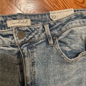 Unpublished Light Blue Vintage Flare Jeans